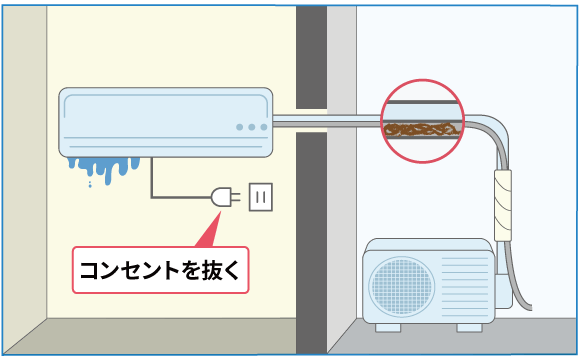 コンセントを抜く